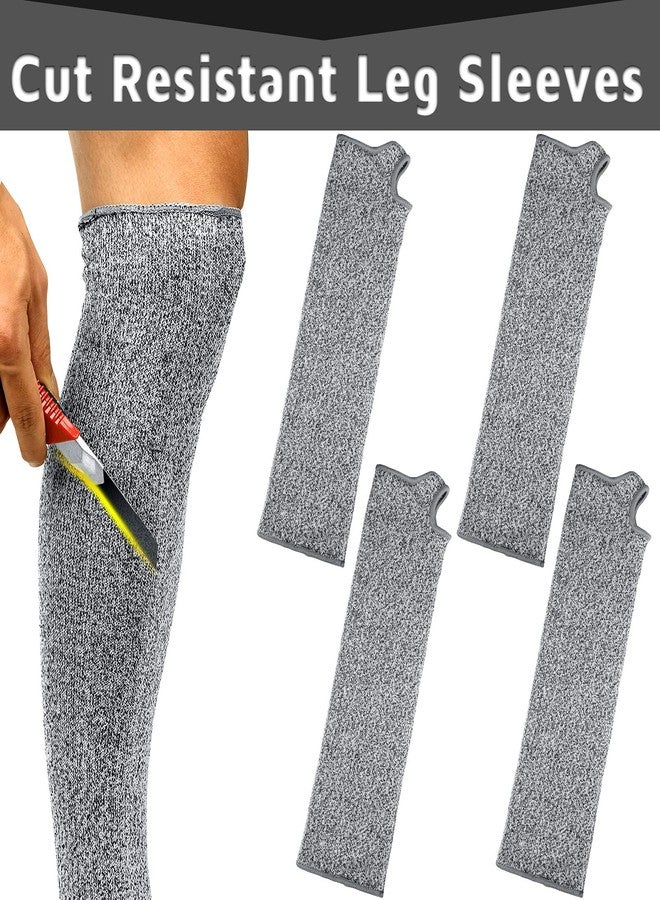 Bencailor 2 Pair Cut Resistant Leg Sleeves Anti Bite Scratch Protective Leg Protectors Sleeves for Safety Guard for Women(Gray) - Image 5